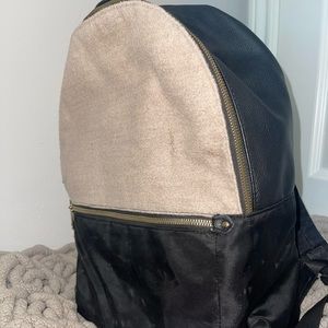 Black and grey backpack